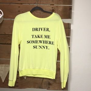 Wildfox 'Somewhere Sunny' Sweatshirt size XS